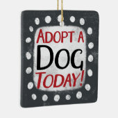Adopteer een hond vandaag Ornament (Rechts)