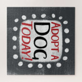 Adopteer een hond vandaag puzzel (Horizontaal)