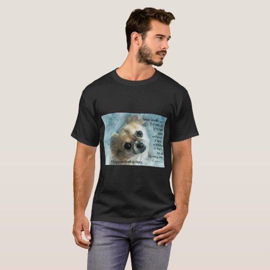 Adopteer een huisdier - Chihuahua T-shirt (Voorkant volledig)