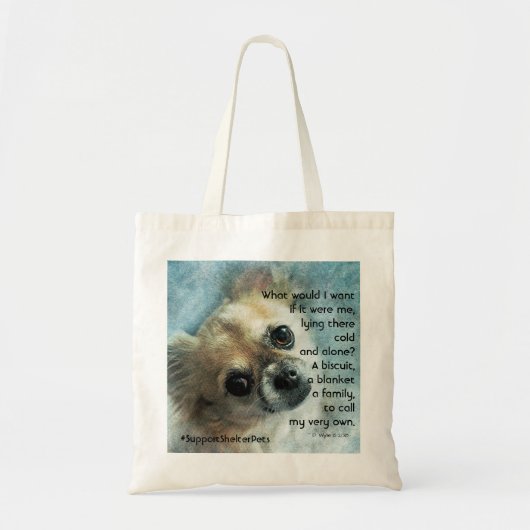 Adopteer een huisdier - Chihuahua Tote Bag (Voorkant)