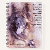 Adopteer een huisdier - Duitse herder Notitieboek (Voorkant)