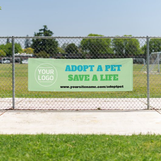 Adopteer een huisdier foto aangepaste banner (Insitu)