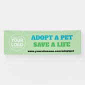 Adopteer een huisdier foto aangepaste banner (Horizontaal)