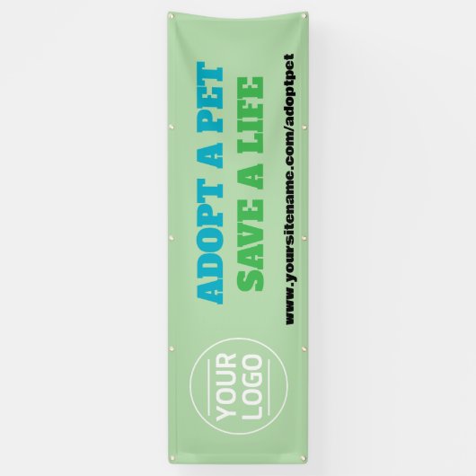 Adopteer een huisdier foto aangepaste banner (Verticaal)