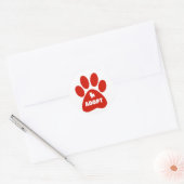 Adopteer een huisdier ronde sticker (Envelop)