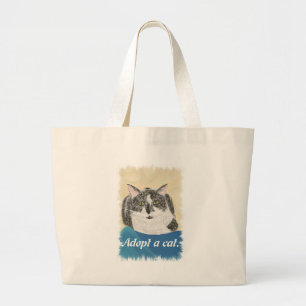 Adopteer een kat promotie Canvas Tassen