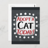 Adopteer een kat vandaag Briefkaart (Voorkant / Achterkant)