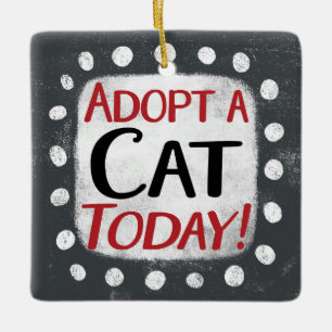 Adopteer een kat vandaag Ornament