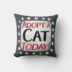 Adopteer een kat vandaag Sierkussen