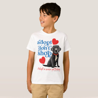 Adopteer een oudere hond! t-shirt