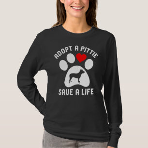 Adopteer een Pittie Save A Life Pitbull Dog Rescue T-shirt