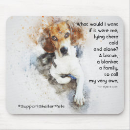 Adopteer een Shelter Pet - Beagle Muismat