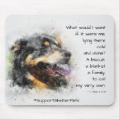 Adopteer een Shelter Pet - Berner Sennenhond Muismat (Voorkant)