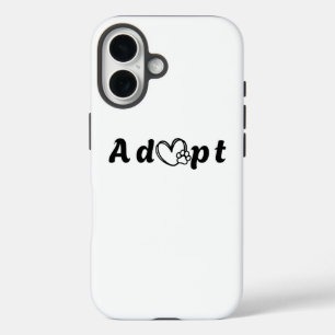 Adopteer een Shelter Pet Day - Hondenliefhebber Aw iPhone 16 Hoesje