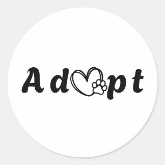Adopteer een Shelter Pet Day - Hondenliefhebber Aw Ronde Sticker