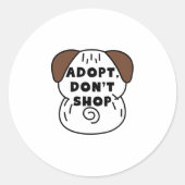 Adopteer een Shelter Pet Day | Sticker voor reddin (Voorkant)