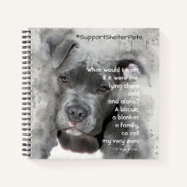 Adopteer een Shelter Pet - Pitbull Notitieboek