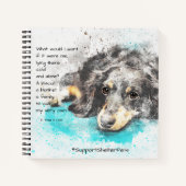Adopteer een Shelter Pet - Teckel Notitieboek (Voorkant)