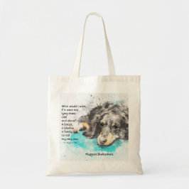 Adopteer een Shelter Pet - Teckel Tote Bag