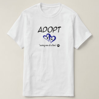 Adopteer "Eén tegelijk redden" T-shirt