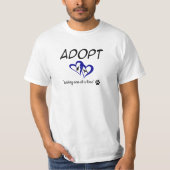 Adopteer "Eén tegelijk redden" T-shirt (Voorkant)