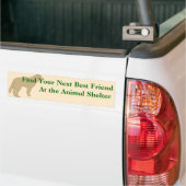 Adopteer een vriend bumpersticker 4 (Op Truck)