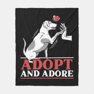 Adopteer en Adopteer Animal Rights Animal Rescue Fleece Deken