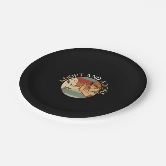 Adopteer en Adopteer Animal Rights Animal Rescue Papieren Bordje (Gekanteld)