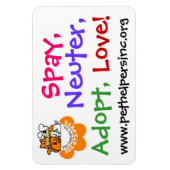 Adopteer, hou van magneet (Verticaal)