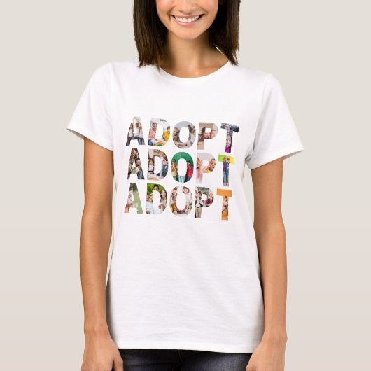 Adopteer Kinderen Baby's T-shirt (Voorkant)