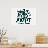 Adopteer, koop niet 1 poster (Keuken)