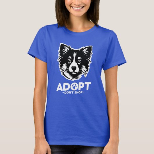 Adopteer, koop niet 3 t-shirt (Voorkant)