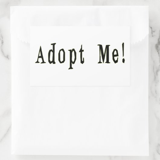 Adopteer me Sticker (Tas)