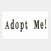 Adopteer me Sticker (Voorkant)