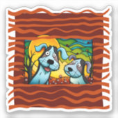 "Adopteer mij". Op maat gesneden Vinyl Sticker (Voorkant)