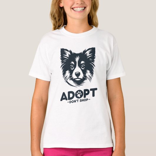 Adopteer niet kopen 3 t-shirt (Voorkant)