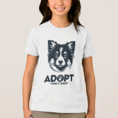Adopteer niet kopen 3 Tri-Blend shirt (Voorkant)