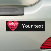 Adopteer Niet Kopen Bumpersticker (Op auto)