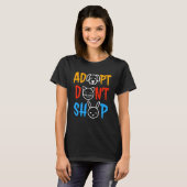 Adopteer Niet Kopen Dier Dierenredding T-shirt (Voorkant volledig)