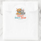 Adopteer Niet Kopen Sticker (Tas)