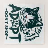 Adopteer, niet shoppen 1 legpuzzel (Horizontaal)