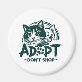 Adopteer niet winkelen 1 magneet (Voorkant)