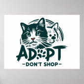 Adopteer niet winkelen 1 poster (Voorkant)