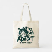 Adopteer niet winkelen 1 tote bag (Achterkant)