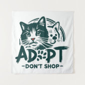 Adopteer niet winkelen 1 wandkleed (Voorkant)