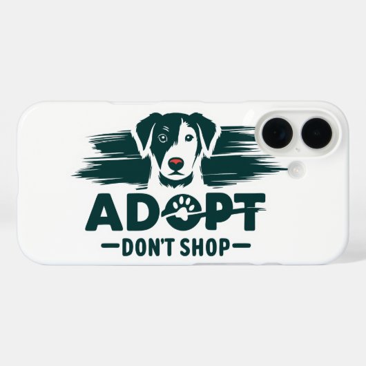 Adopteer niet winkelen 2 Case-Mate iPhone case (Achterkant (horizontaal))