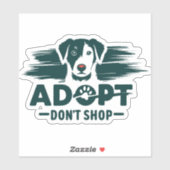 Adopteer niet winkelen 2 sticker (Vel)