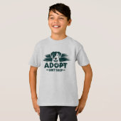 Adopteer niet winkelen 2 t-shirt (Voorkant volledig)
