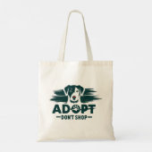 Adopteer niet winkelen 2 tote bag (Achterkant)