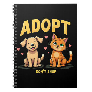 Adopteer Niet Winkelen - Knuffel Dierenredding Die Notitieboek
